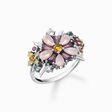 Ring Blumen farbige Steine silber aus der  Kollektion im Online Shop von THOMAS SABO