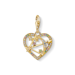 Charm pendant Cupid&rsquo;s Arrow, gold from the Glam &amp; Soul collection in the THOMAS SABO online store