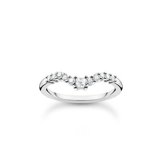 Ring mit wei&szlig;en Steinen silber aus der Charming Collection Kollektion im Online Shop von THOMAS SABO