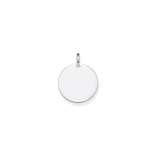 Pendant disc large silver from the  collection in the THOMAS SABO online store