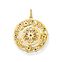 Pendant amulet flowers colourful stones gold from the  collection in the THOMAS SABO online store