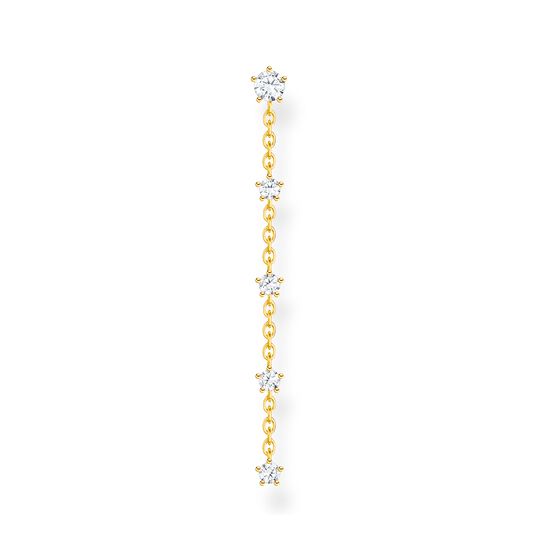 Single ear stud vintage white stones gold from the Charming Collection collection in the THOMAS SABO online store