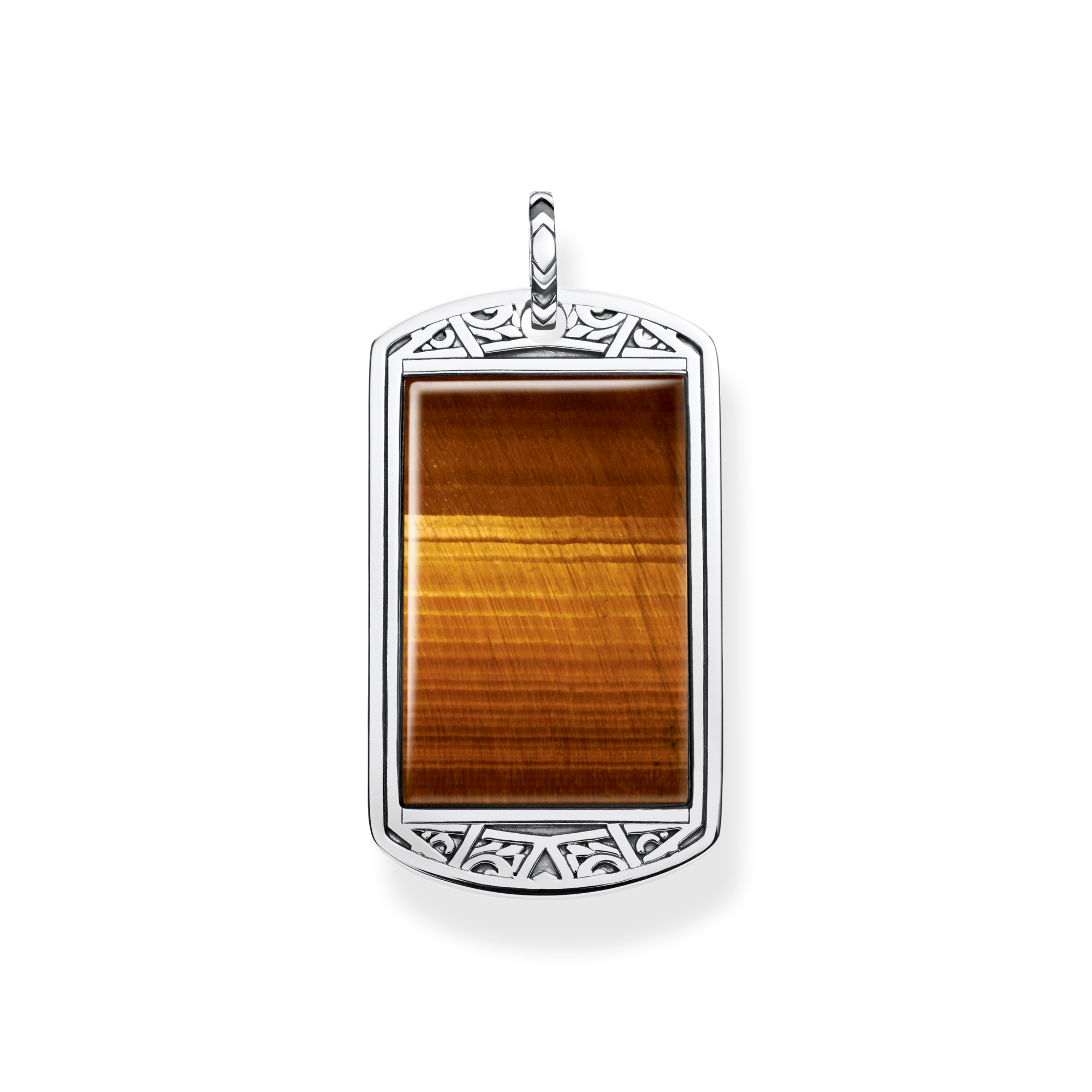 Thomas Sabo Anhänger Dog Tag Tigerauge braun PE838-826-2