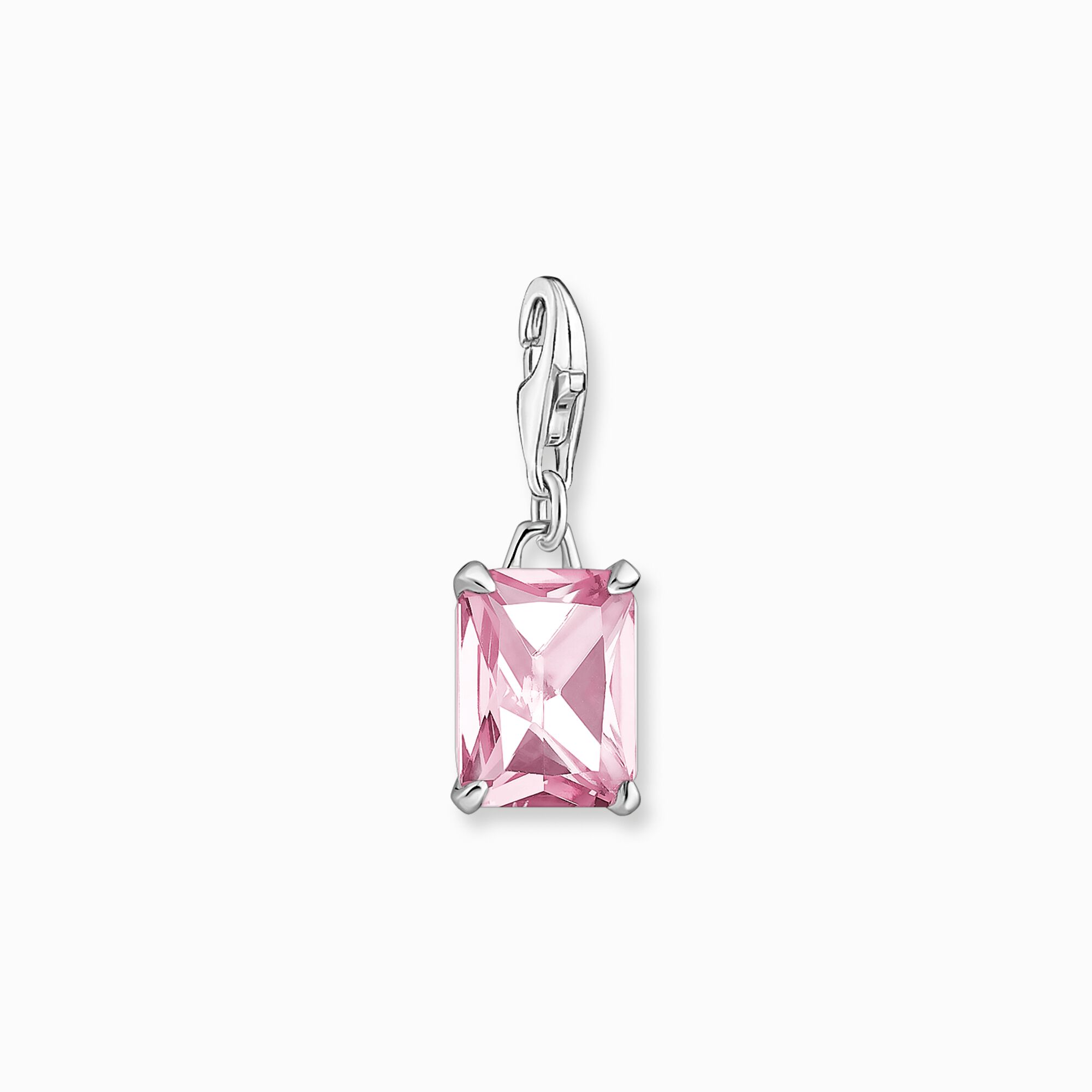 Charm, Silber: großer Zirkonia-Stein in Pink | THOMAS SABO