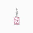 Charm pendant pink stone silver from the Charm Club collection in the THOMAS SABO online store