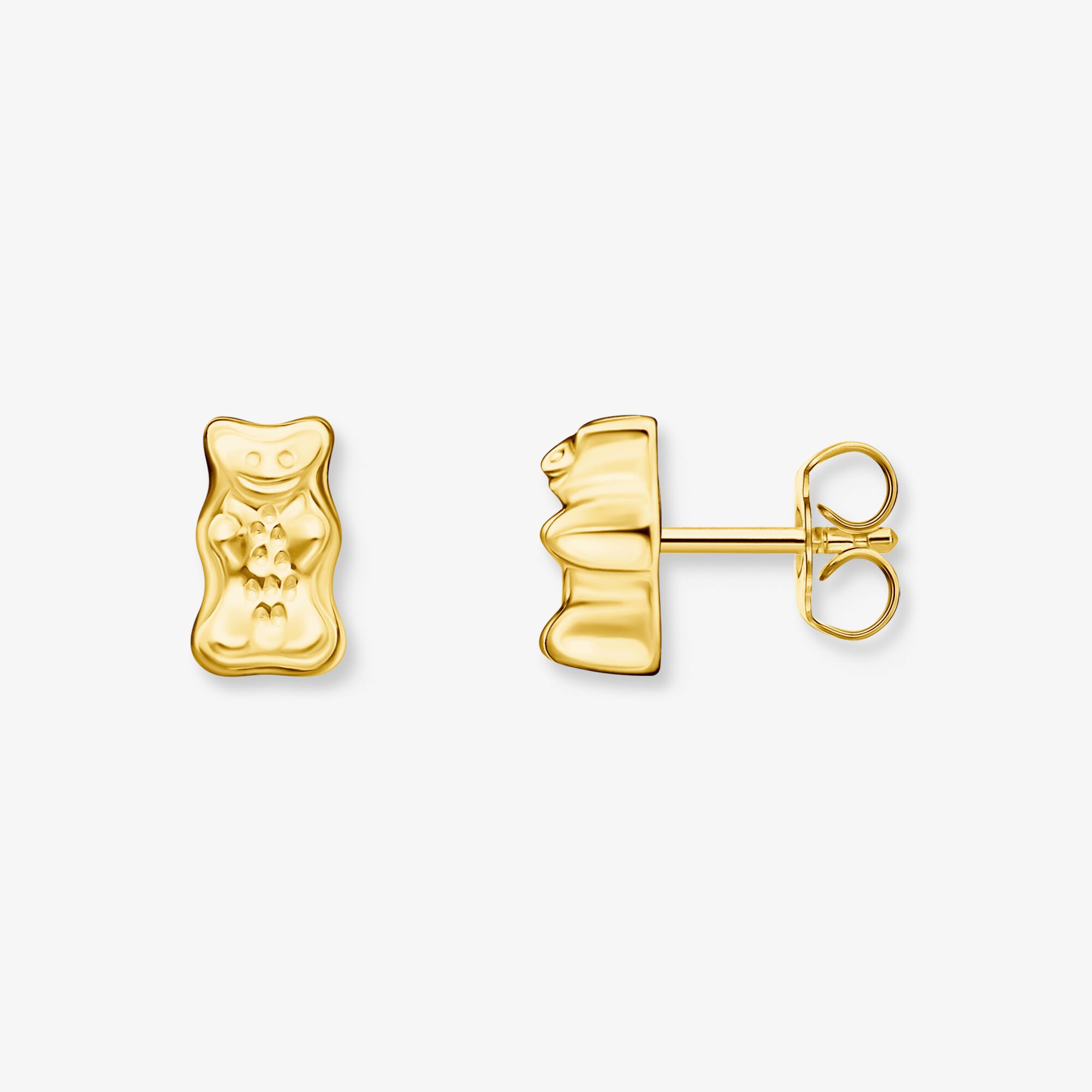 THOMAS SABO Ohrstecker HARIBO Goldbär vergoldet, Sterlingsilber Gelbgold vergoldet, Größe: one size, Damen