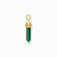 Gold-plated pendant with hexagon-cut green malachite from the  collection in the THOMAS SABO online store