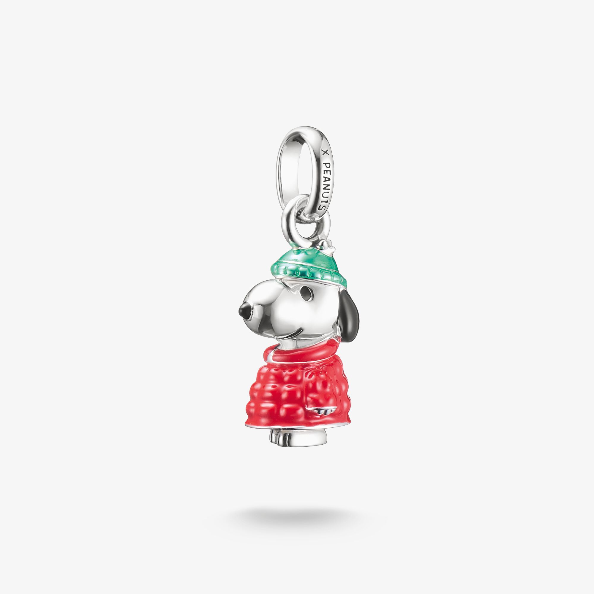 THOMAS SABO Charm-Anhänger Snoopy Winterjacke PEANUTS Connect Silber, Sterlingsilber, Größe: one size, Unisex