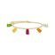 Gold-plated bracelet with 5 colourful goldbears from the Charming Collection collection in the THOMAS SABO online store