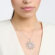 Pendant milky quartz with winter sun rays silver from the  collection in the THOMAS SABO online store