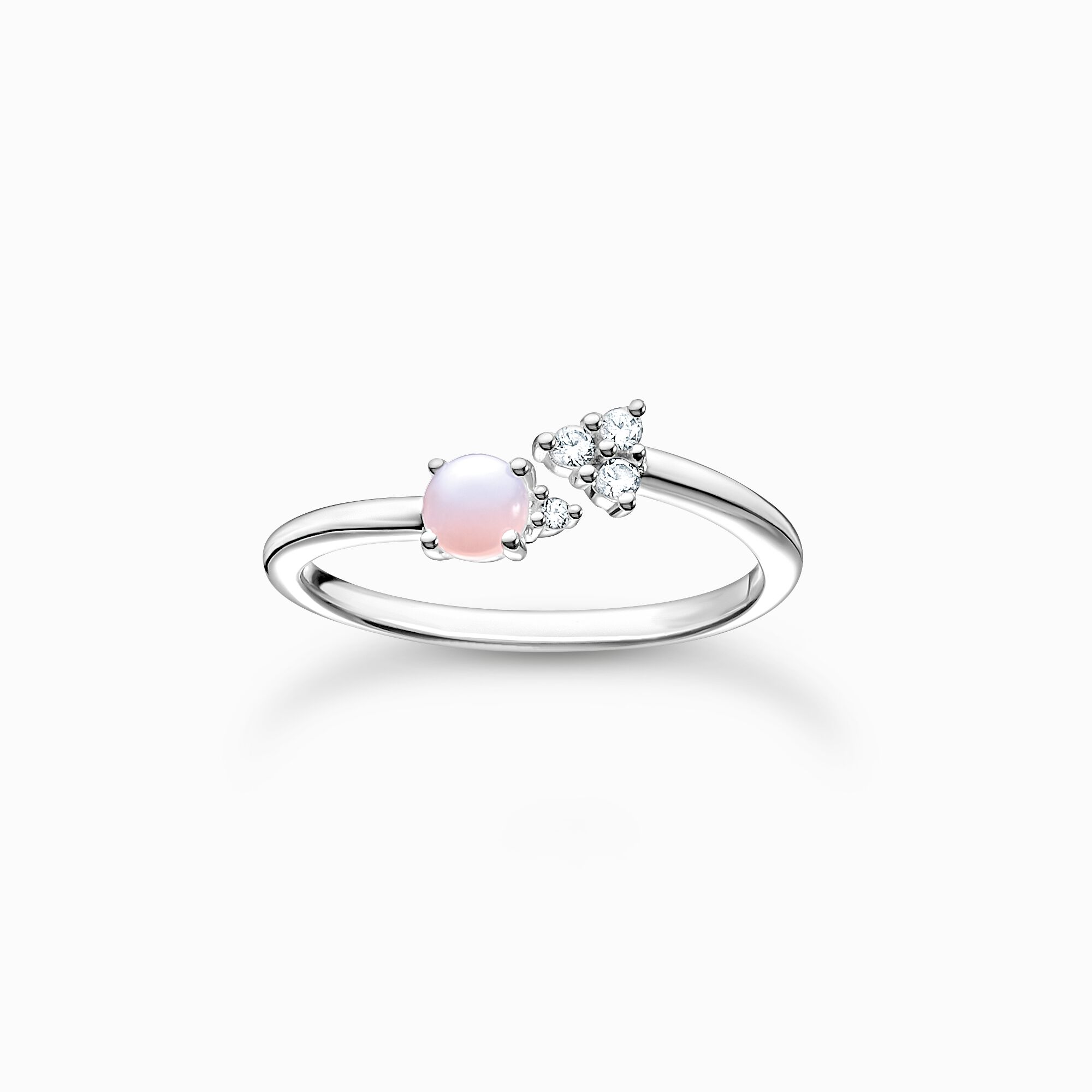 Ring arrow opal-coloured stone shimmering pink from the Charming Collection collection in the THOMAS SABO online store