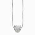Necklace white heart pav&eacute; from the Karma Beads collection in the THOMAS SABO online store