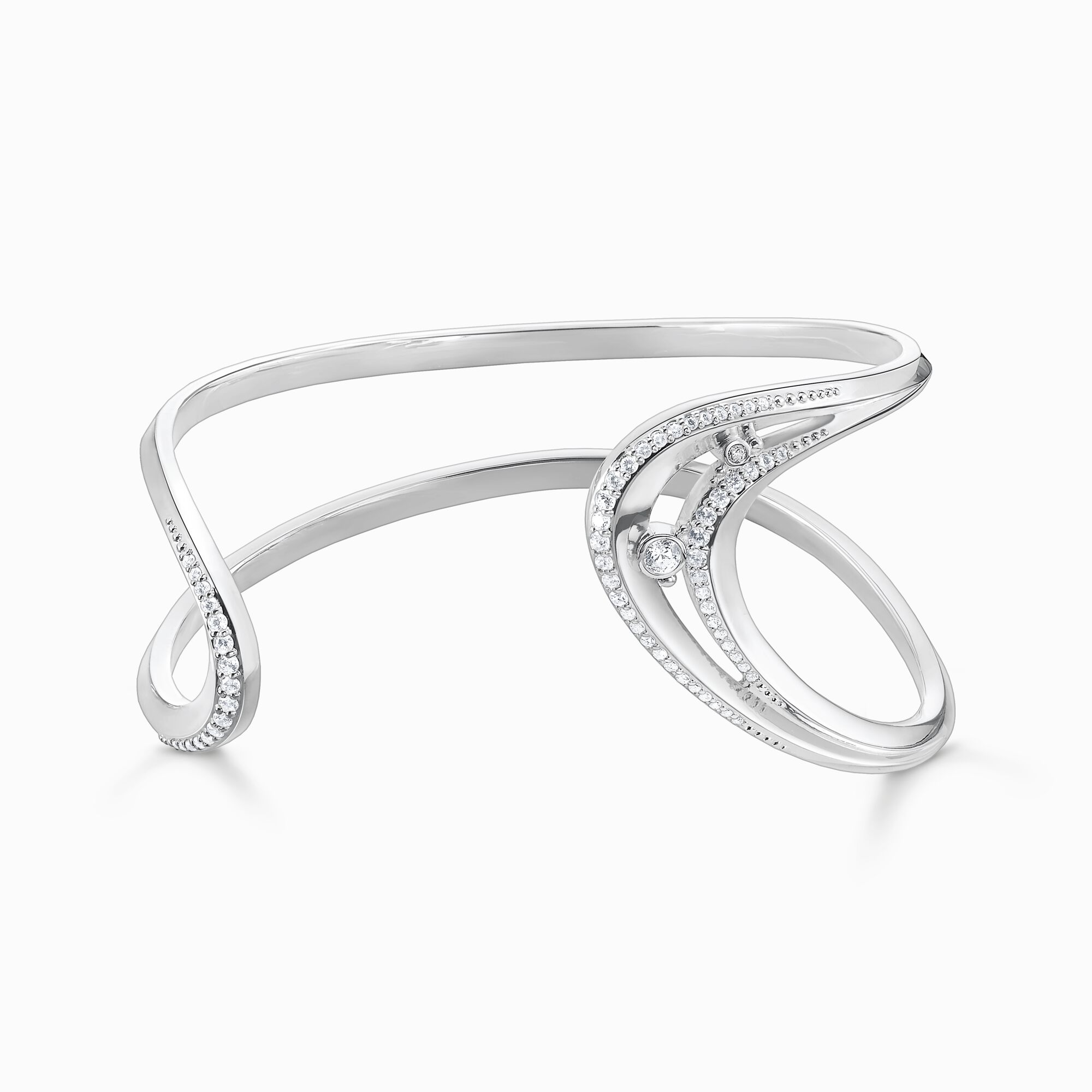 Bangle wave with stones from the  collection in the THOMAS SABO online store