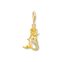 Charm pendant mermaid gold from the  collection in the THOMAS SABO online store