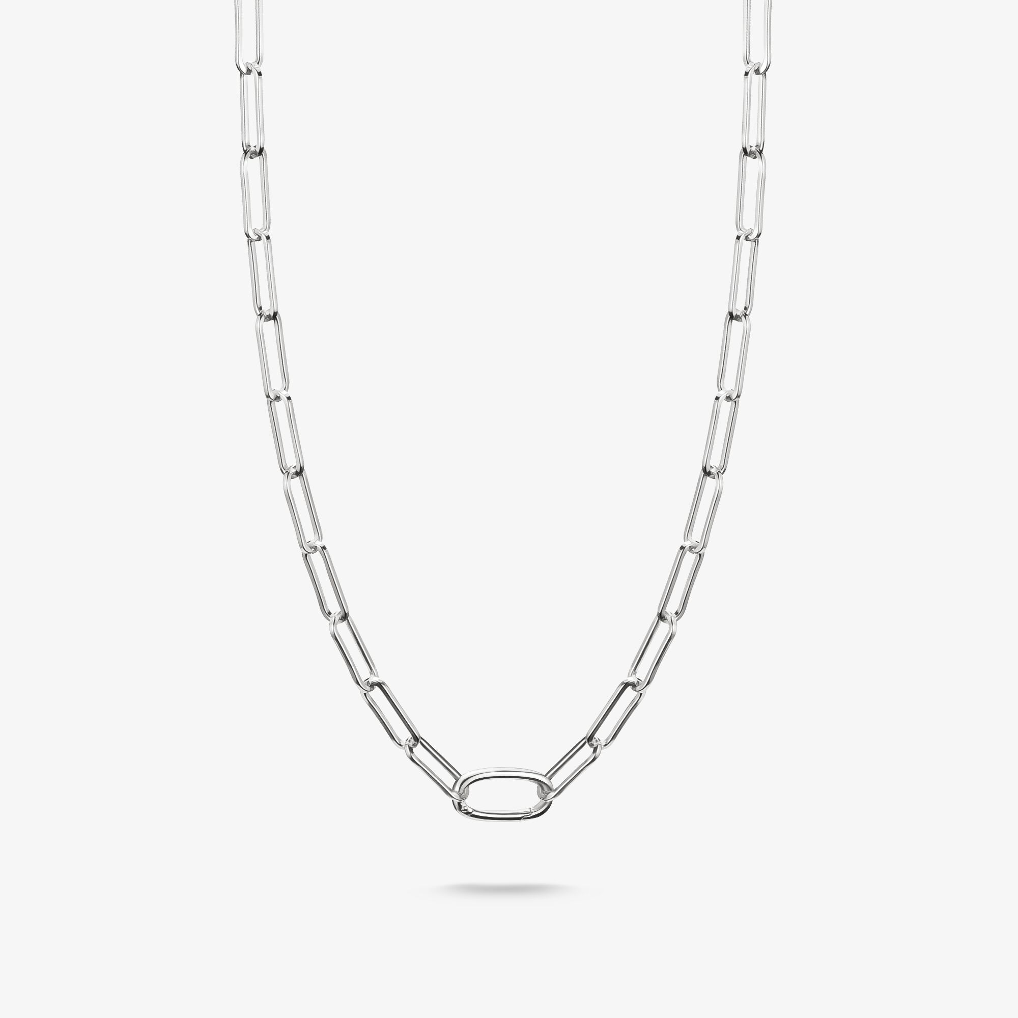 THOMAS SABO Collier Charm Paperclip avec un Connect Link argent Argent sterling, Taille: 50 cm, pour femme