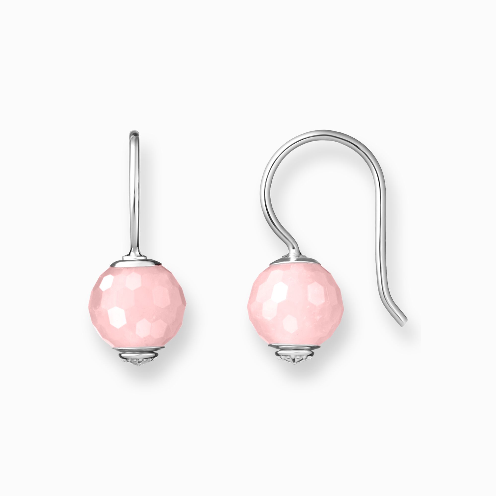Boucles d&#39;oreilles rose de la collection Karma Beads dans la boutique en ligne de THOMAS SABO