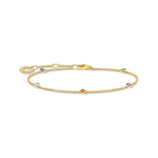 Bracelet colourful stones, gold from the Charming Collection collection in the THOMAS SABO online store