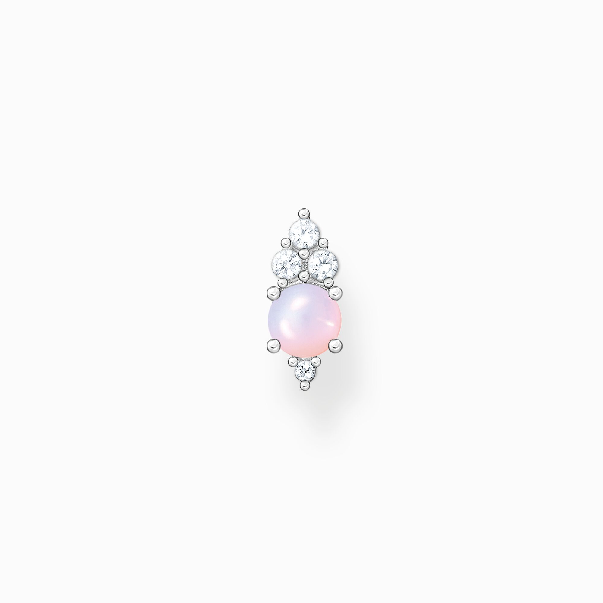 Neu eingetroffene Artikel Single ear stud with imitation rosé opal SABO THOMAS 