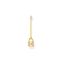 Einzel Ohrring Schloss mit wei&szlig;en Steinen gold aus der Charming Collection Kollektion im Online Shop von THOMAS SABO