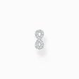 Single ear stud infinity with white stones silver from the Charming Collection collection in the THOMAS SABO online store