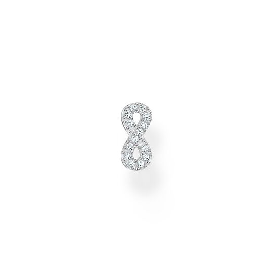 Single ear stud infinity silver from the Charming Collection collection in the THOMAS SABO online store