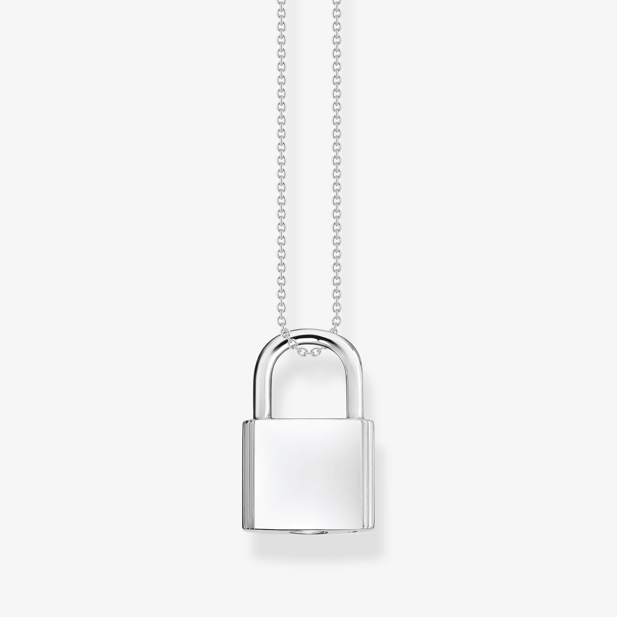THOMAS SABO Kette Schloss silber, Sterlingsilber, Größe: 45 cm, Unisex