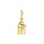 Charm pendant lock with key gold from the Charm Club collection in the THOMAS SABO online store