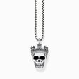 Set de joya cadena calavera con corona plata ennegrecida de la colección  en la tienda online de THOMAS SABO