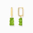Aro individual con ba&ntilde;o de oro, colgante midi de Osito de Oro verde y piedras de circonita de la colección Charming Collection en la tienda online de THOMAS SABO
