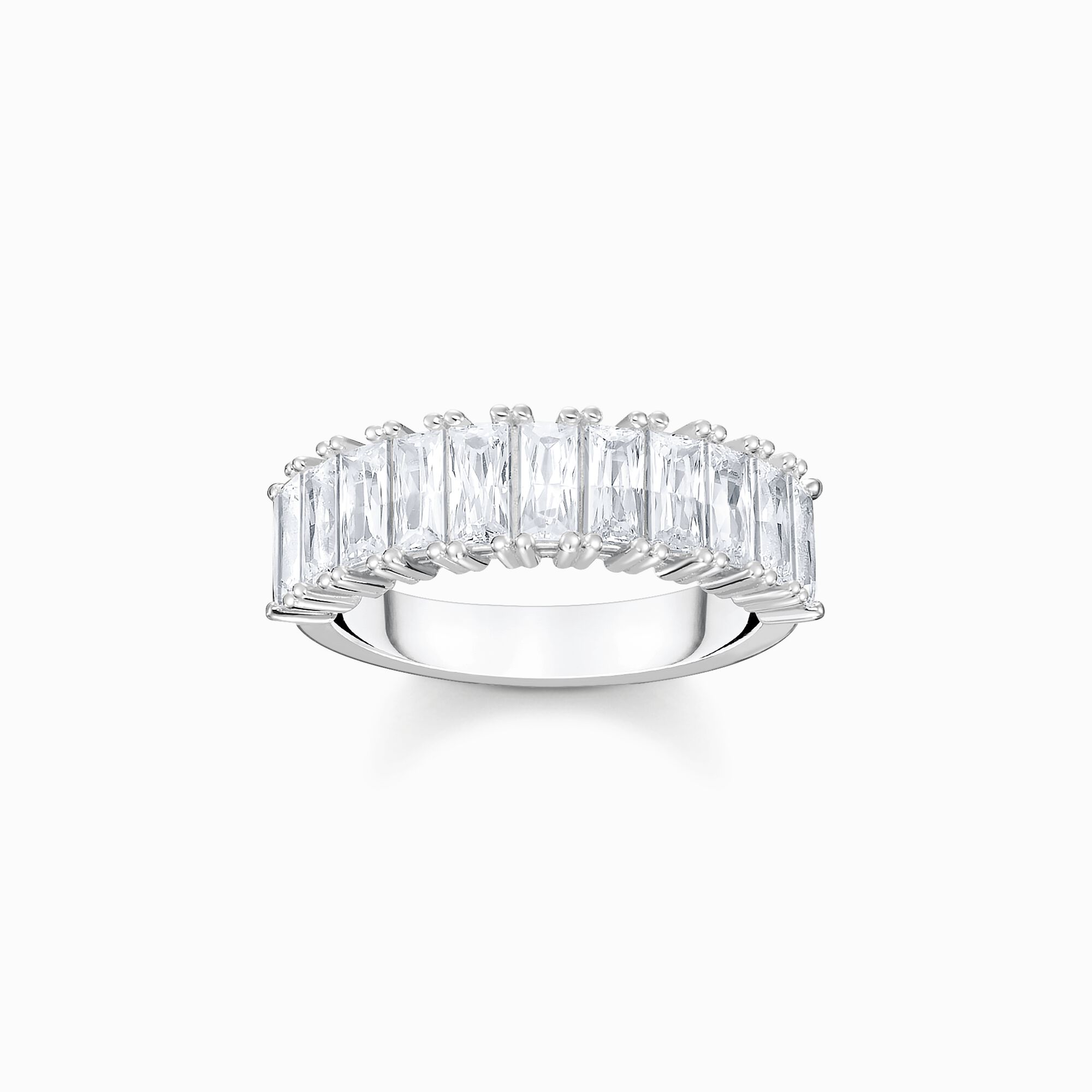 Ring with white stones pav&eacute; silver from the  collection in the THOMAS SABO online store