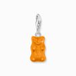 Silver charm pendant goldbears in orange from the Charm Club collection in the THOMAS SABO online store