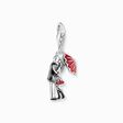 Silver charm pendant with kissing couple from the Charm Club collection in the THOMAS SABO online store