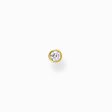 Pendiente de bot&oacute;n piedra blanca oro de la colección Charming Collection en la tienda online de THOMAS SABO
