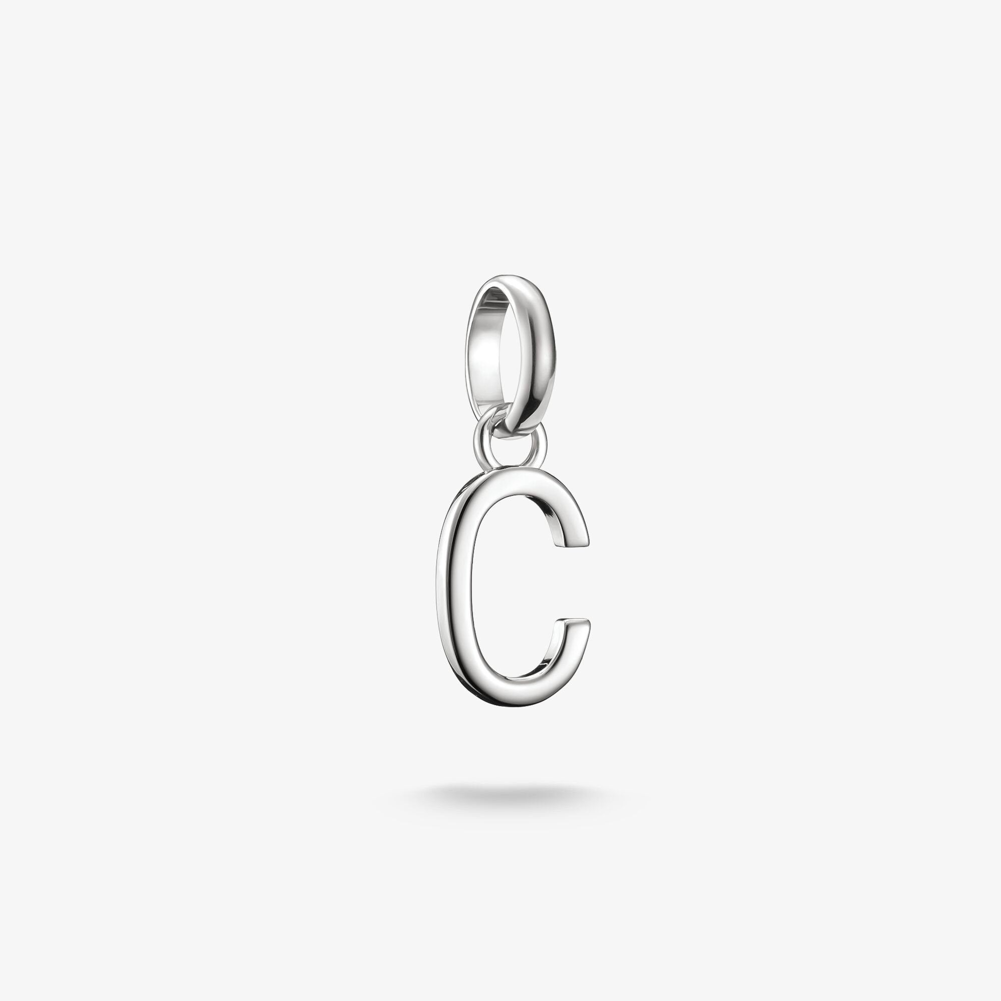 THOMAS SABO Pendentif Charm lettre C Connect argent, Argent sterling, Taille: one size, femme