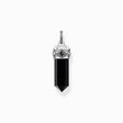 H&auml;ngsmycke svart onyx i kristallform, sv&auml;rtat silver ur kollektionen  i THOMAS SABO:s onlineshop