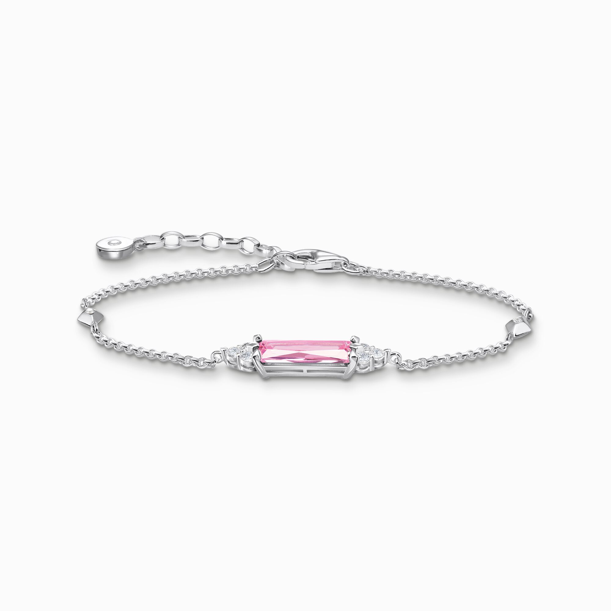 Bracelet with pink and white stones silver from the  collection in the THOMAS SABO online store