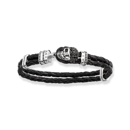 leather bracelet skull from the  collection in the THOMAS SABO online store