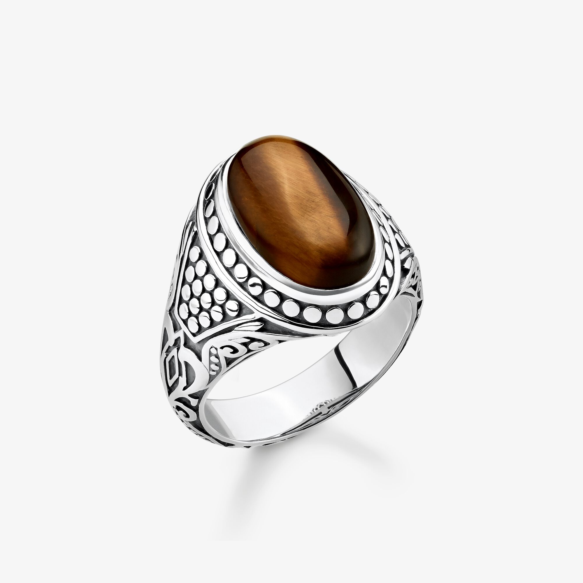 THOMAS SABO Ring braun, Sterlingsilber, Größe: 54, Unisex