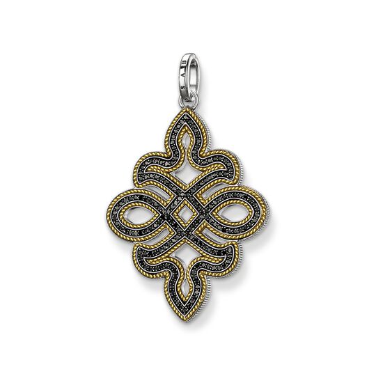 Pendant black diamond love knot from the  collection in the THOMAS SABO online store