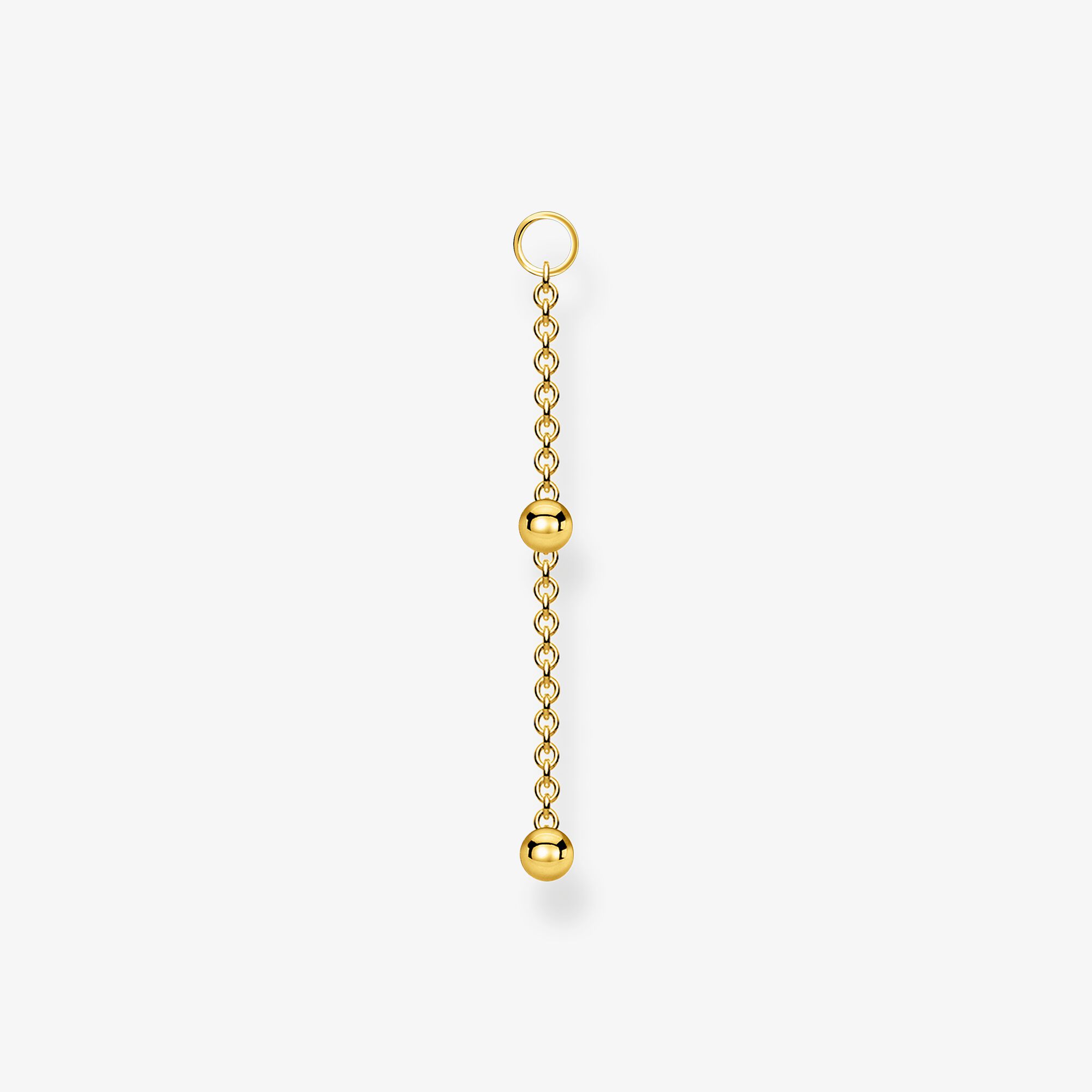 THOMAS SABO Pendentif pour boucle d'oreille unique perles or Argent sterling doré or jaune, Taille: one size, pour femme