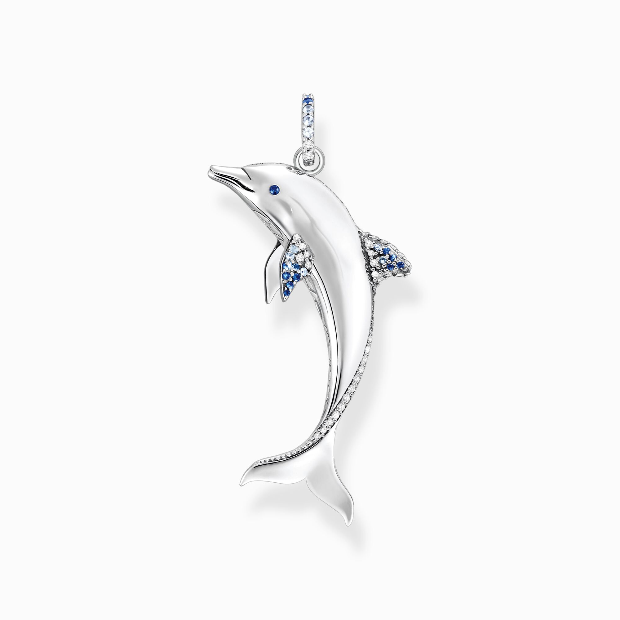 Kettenanhänger für Damen, – Delfin SABO THOMAS Silber
