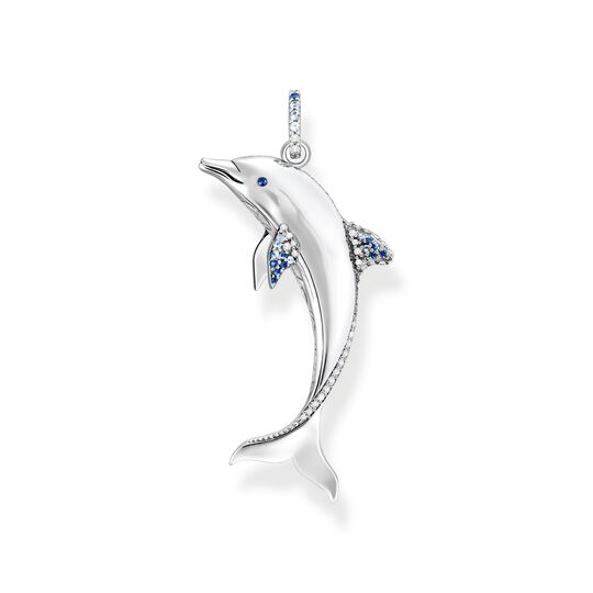 Anh&auml;nger Delfin mit blauen Steinen aus der  Kollektion im Online Shop von THOMAS SABO
