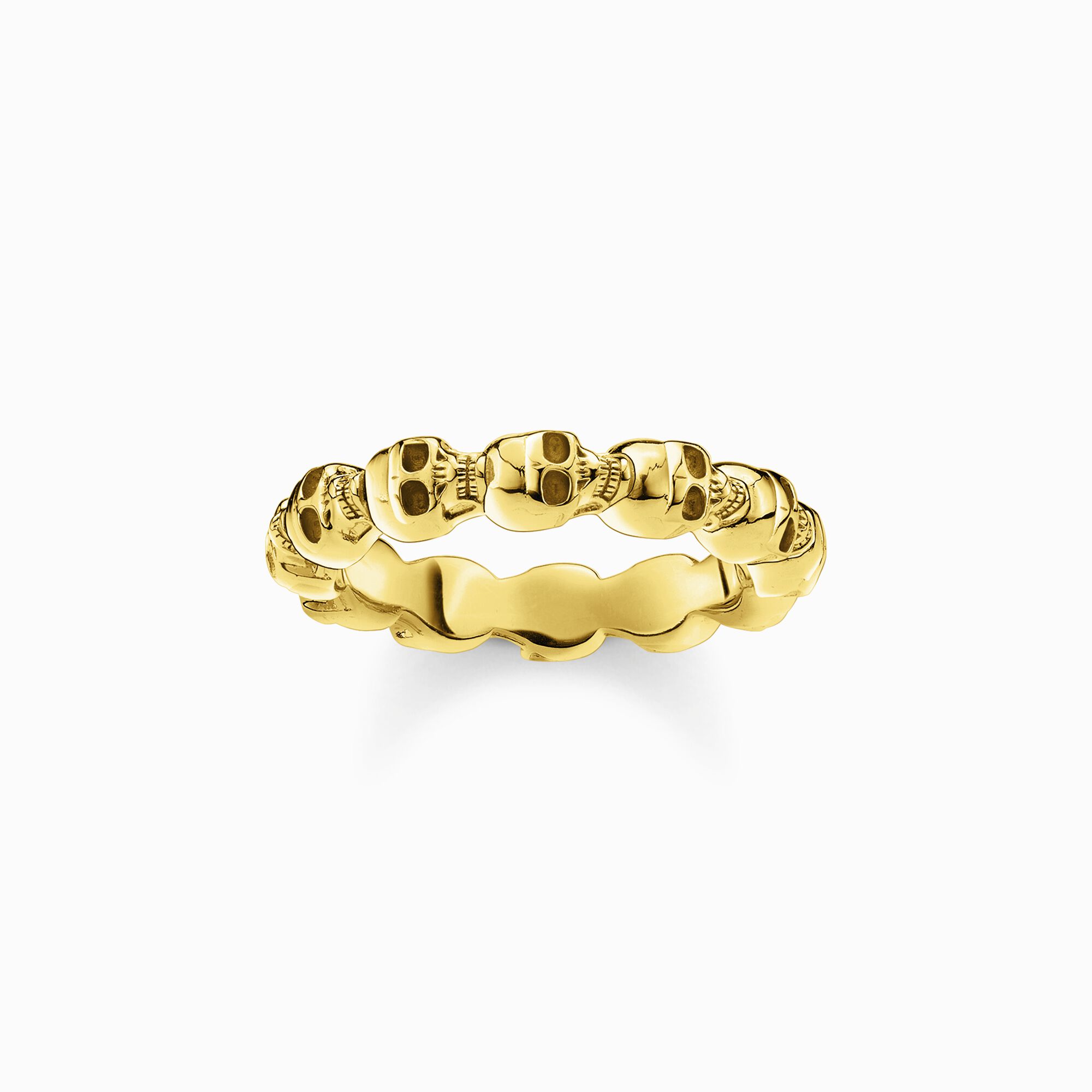 Ring skull gold from the  collection in the THOMAS SABO online store