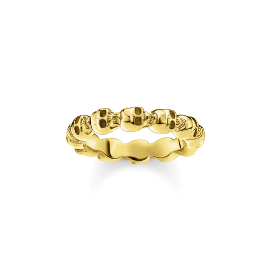 Ring skull gold from the  collection in the THOMAS SABO online store