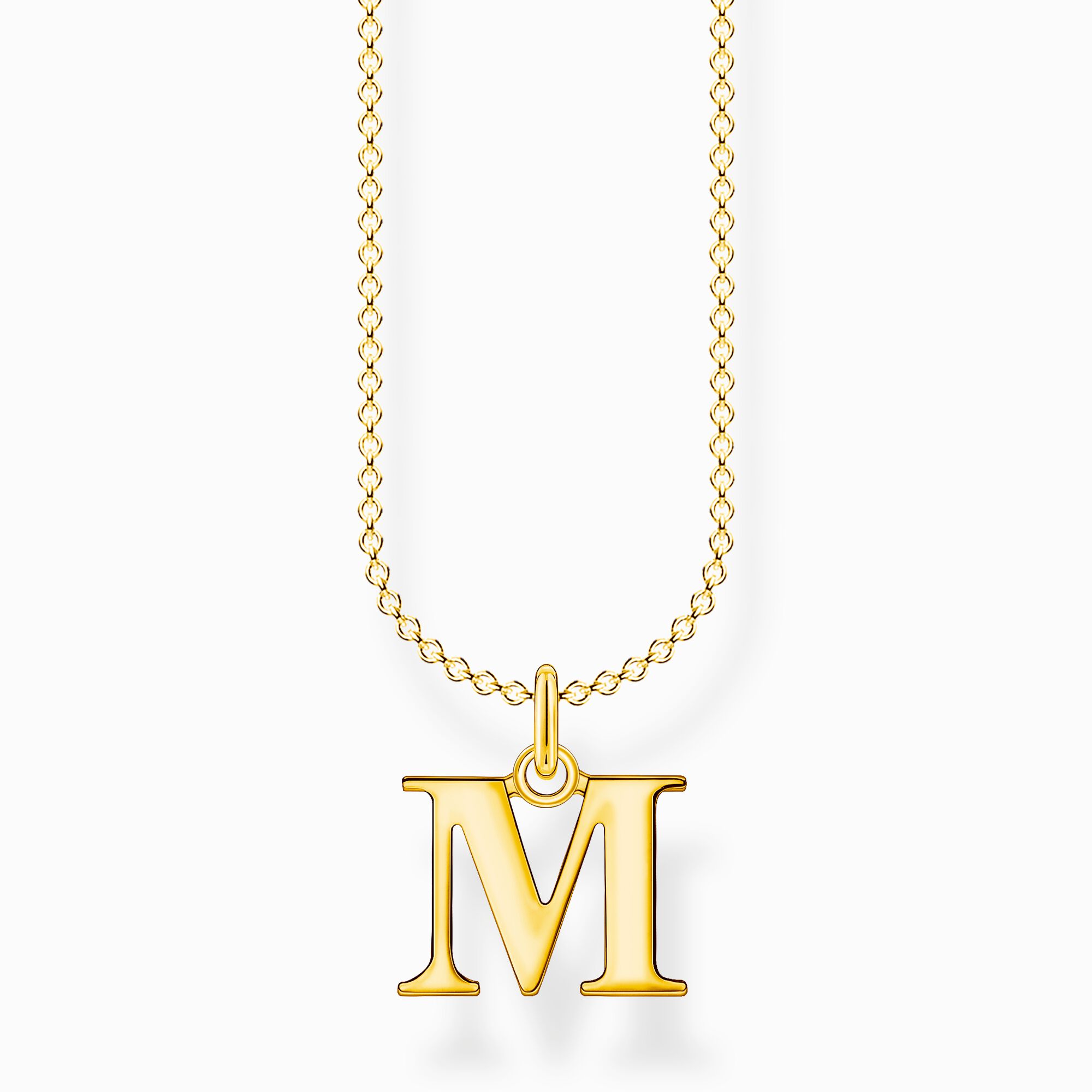 Halsband bokstaven m guld ur kollektionen Charming Collection i THOMAS SABO:s onlineshop