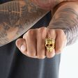 Ring skull king gold from the  collection in the THOMAS SABO online store