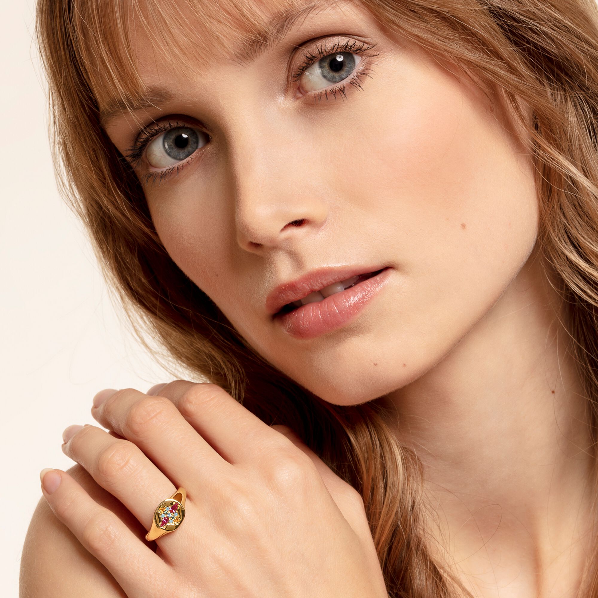 Thomas Sabo Ring white stones in silver main image 1
