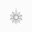 Pendentif quartz laiteux avec rayons de soleil hivernaux argent&eacute;s de la collection  dans la boutique en ligne de THOMAS SABO