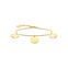 Bracelet with three discs gold from the  collection in the THOMAS SABO online store