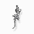 Halsbandsh&auml;nge - Krokodil med svarta och gr&ouml;na stenar - Sv&auml;rtat silver ur kollektionen  i THOMAS SABO:s onlineshop
